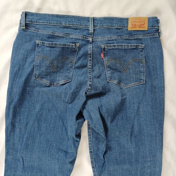 Levi's Womens Jeans Classic Bootcut Dark Wash Highrise Stretch Denim Size 18 - Picture 5 of 13